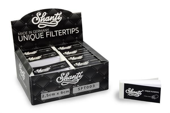 High Quality Filtertips Shanti, 2.5cm x 6cm